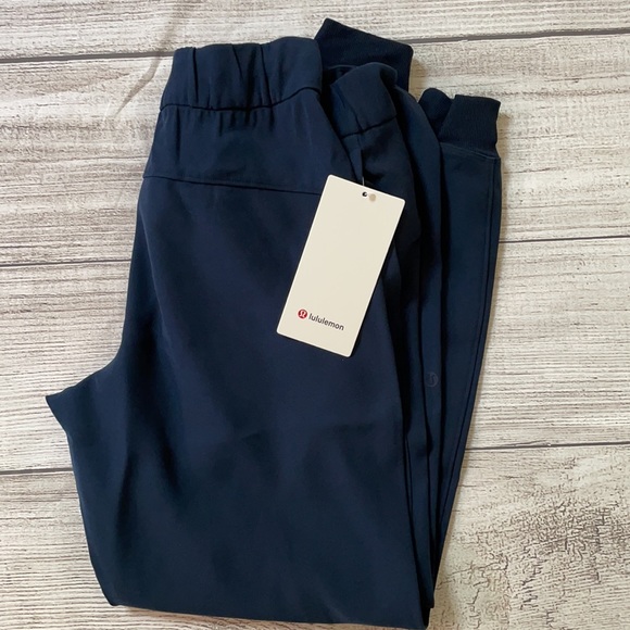 lululemon athletica Pants - SOLD NWT LULULEMON JOGGER  TRUE NAVY BLUE  On the Fly Jogger 28"  WOVEN TRAVEL 8